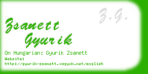 zsanett gyurik business card